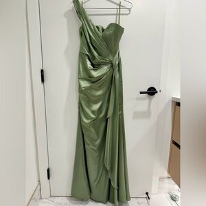 Satin Sage Green Prom/Formal/Bridesmaid Dress